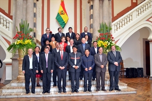 El nuevo gabinete de Evo - Crédito: Vicepresidencia de Bolivia